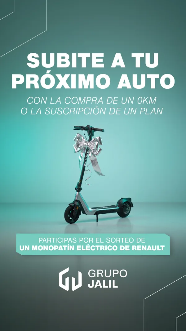 Sorteo de un monopatín eléctrico de Renault